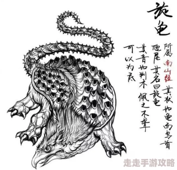 龟将下面的图鉴首次曝光展现神秘生物形态特征