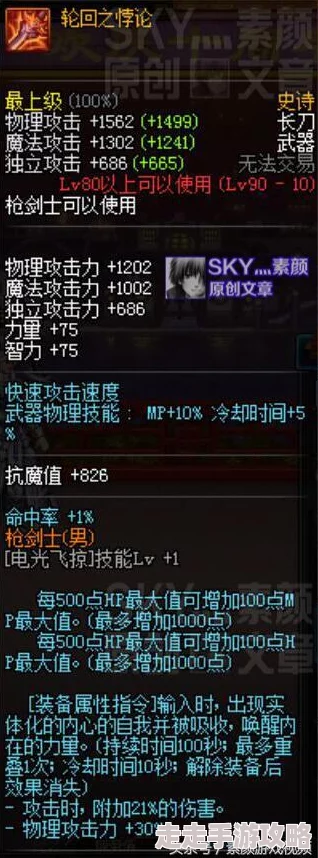 DNF枪剑士职业大揭秘：哪个枪剑士角色更强势？