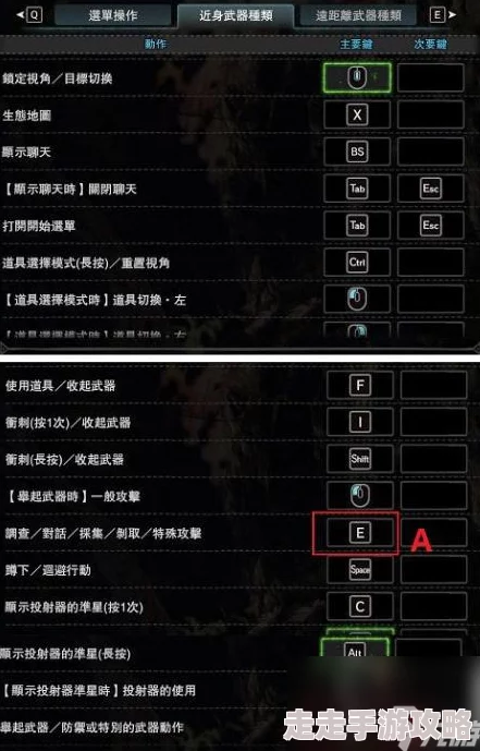 详探怪物猎人游戏中的捕获动作对应按键详情